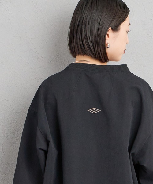 UMBRO（アンブロ）の「【WEB先行予約】[UMBRO/アンブロ] 別注 ワンポイントロゴ刺繍 ドローコードスウェット（スウェット・レディース・ブラウン/ブラック・S/XL/L/M）」の13枚目の写真