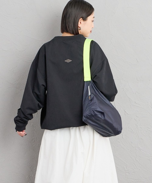 UMBRO（アンブロ）の「【WEB先行予約】[UMBRO/アンブロ] 別注 ワンポイントロゴ刺繍 ドローコードスウェット（スウェット・レディース・ブラウン/ブラック・S/XL/L/M）」の17枚目の写真