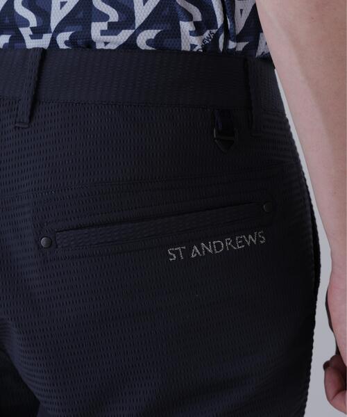 St ANDREWS（セントアンドリュース）の「【St ANDREWS】【ストレッチ】ポプリンボーダーパンツ (MENS)（その他パンツ・メンズ・ホワイト/ネイビー・L/M）」の8枚目の写真