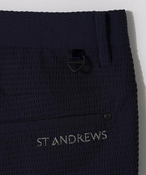 St ANDREWS（セントアンドリュース）の「【St ANDREWS】【ストレッチ】ポプリンボーダーパンツ (MENS)（その他パンツ・メンズ・ホワイト/ネイビー・L/M）」の13枚目の写真