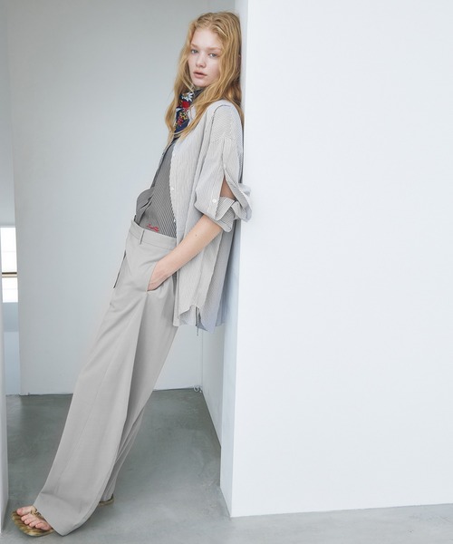 LE CIEL BLEU(ルシェルブルー)の「バレルレッグパンツ / Barrel Leg Pants(その他パンツ・レディース・ライトベージュ/ブラック・34/36/38)」の11枚目の写真