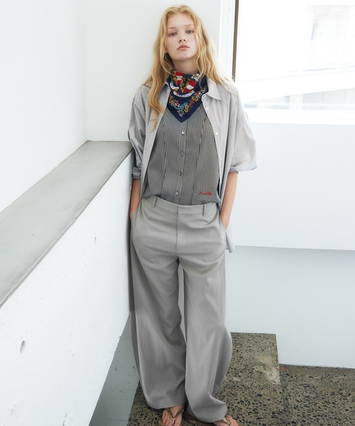 LE CIEL BLEU(ルシェルブルー)の「バレルレッグパンツ / Barrel Leg Pants(その他パンツ・レディース・ライトベージュ/ブラック・34/36/38)」の10枚目の写真