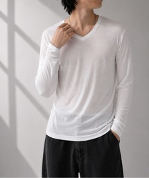 【Bls】 【ZM】【Bling Leads】シンプルデザイン VネックロンTEE  インナー(BL)