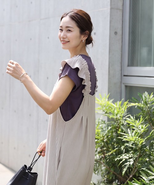 STYLE DELI(スタイルデリ)の「重ね着用カラーTシャツ(Tシャツ/カットソー・レディース・ブルー/グリーン系その他/ネイビー/パープル・M)」の22枚目の写真