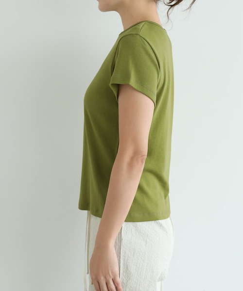 STYLE DELI(スタイルデリ)の「重ね着用カラーTシャツ(Tシャツ/カットソー・レディース・ブルー/グリーン系その他/ネイビー/パープル・M)」の19枚目の写真