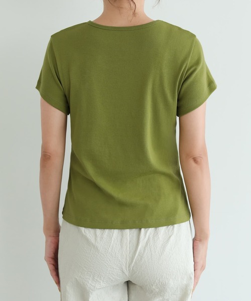 STYLE DELI(スタイルデリ)の「重ね着用カラーTシャツ(Tシャツ/カットソー・レディース・ブルー/グリーン系その他/ネイビー/パープル・M)」の20枚目の写真