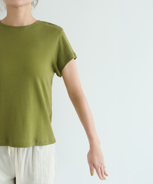 STYLE DELI(スタイルデリ)の「重ね着用カラーTシャツ(Tシャツ/カットソー・レディース・ブルー/グリーン系その他/ネイビー/パープル・M)」の10枚目の写真