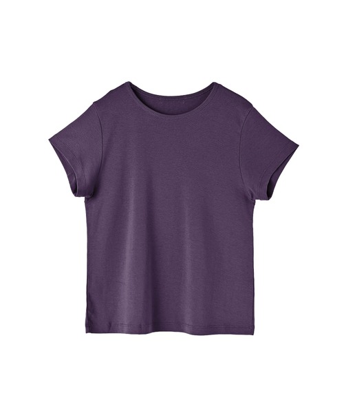 STYLE DELI(スタイルデリ)の「重ね着用カラーTシャツ(Tシャツ/カットソー・レディース・ブルー/グリーン系その他/ネイビー/パープル・M)」の9枚目の写真