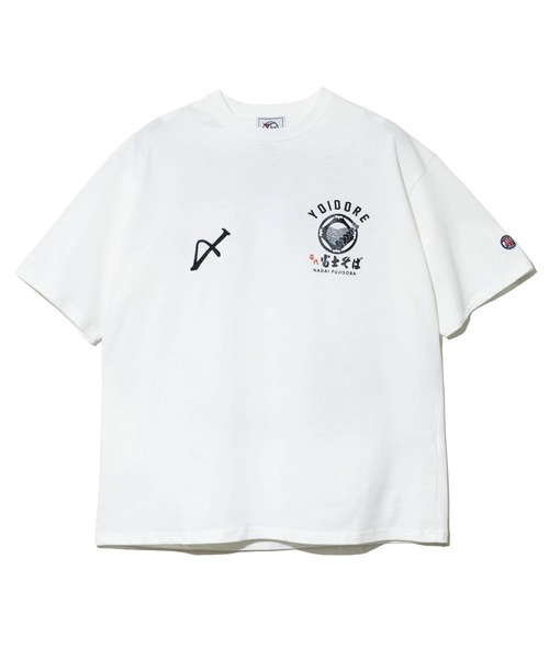 go slow caravan（ゴースローキャラバン）の「YOIDORE/酔いどれ　富士そばコラボ かけそば TEE（Tシャツ/カットソー・メンズ・ホワイト/ネイビー・MEDIUM/LARGE/X-LARGE）」の13枚目の写真