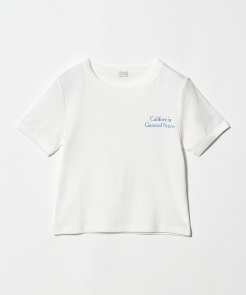 California General Store(California General Store)の「<CGS.>ロゴ プリント Tシャツ ウィメンズ(Tシャツ/カットソー・レディース・オフホワイト/ネイビー・FREE)」の1枚目の写真