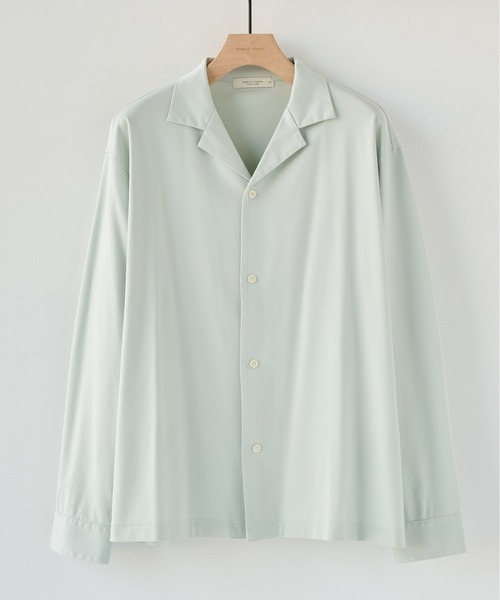 PUBLIC TOKYO(パブリックトウキョウ)の「【ZOZO限定26AW先行予約】クールタッチコットンL/S SHIRTS(シャツ/ブラウス・メンズ・ダークグレー/ブルー/ミント/イエロー・1/2)」の2枚目の写真