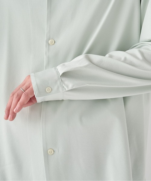 PUBLIC TOKYO(パブリックトウキョウ)の「【ZOZO限定26AW先行予約】クールタッチコットンL/S SHIRTS(シャツ/ブラウス・メンズ・ダークグレー/ブルー/ミント/イエロー・1/2)」の11枚目の写真