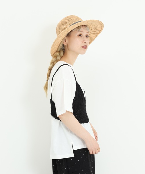 HEART MARKET(ハートマーケット)の「ハート刺繍ワイドなプリントT(Tシャツ/カットソー・レディース・ブラック/ナチュラル/ホワイト/チャコール・MEDIUM/LARGE)」の14枚目の写真