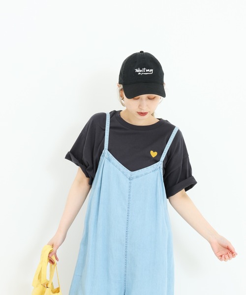 HEART MARKET(ハートマーケット)の「ハート刺繍ワイドなプリントT(Tシャツ/カットソー・レディース・ブラック/ナチュラル/ホワイト/チャコール・MEDIUM/LARGE)」の20枚目の写真