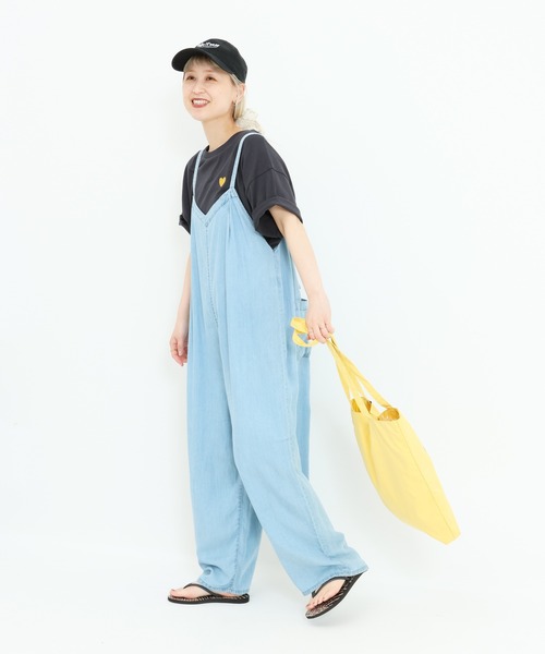 HEART MARKET(ハートマーケット)の「ハート刺繍ワイドなプリントT(Tシャツ/カットソー・レディース・ブラック/ナチュラル/ホワイト/チャコール・MEDIUM/LARGE)」の22枚目の写真