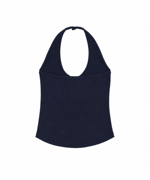 NICK&NICOLE(ニックアンドニコール)の「DEEP HALTER TOP_NAVY(Tシャツ/カットソー・レディース・その他・FREE)」の2枚目の写真