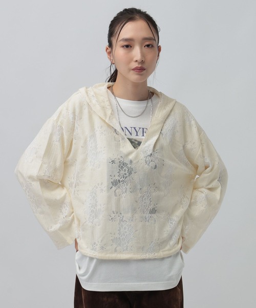総レースフリルトップス（その他トップス）｜Fit more（フィットモア