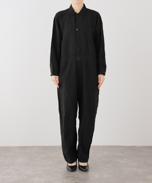 JOURNAL STANDARD(ジャーナルスタンダード)の「【HTS / エイチティーエス】 ONE-UP COLLAR OVERALLS(つなぎ/オールインワン・レディース・ブラック・46)」の8枚目の写真
