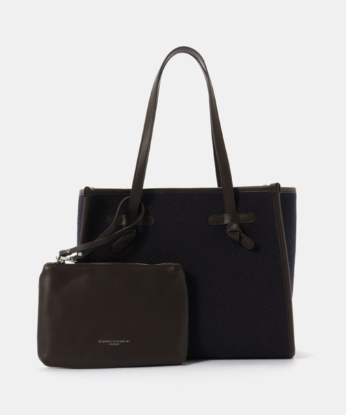 GIANNI CHIARINI(ジャンニ キアリーニ)の「《WEB限定》GIANNI CHIARINI/ ジャンニ キアリーニMARCELLA SPAGA(トートバッグ・レディース・ブラウン/ネイビー・FREE)」の13枚目の写真