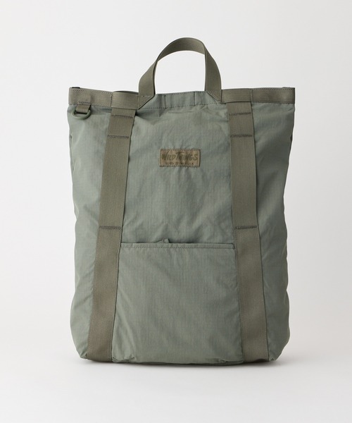 WILD THINGS（ワイルドシングス）の「トートとリュックの2WAY【WILD THINGS】EASY TOTE RUCK リップストップナイロン デイパック（バックパック/リュック・レディース・ブラック/ベージュ/カーキ・ONE SIZE）」の19枚目の写真