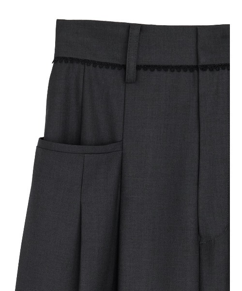 Ameri(アメリ)の「PETIT LACE VOLUME PANTS(その他パンツ・レディース・マルチ/ベージュ/グレー・SMALL/X-SMALL/MEDIUM)」の5枚目の写真