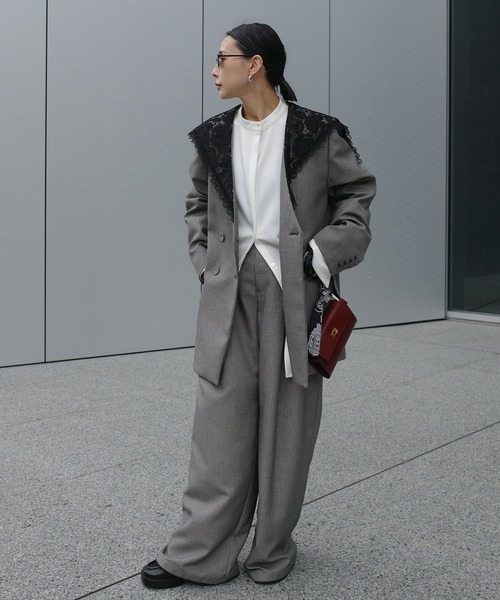 Ameri(アメリ)の「PETIT LACE VOLUME PANTS(その他パンツ・レディース・マルチ/ベージュ/グレー・SMALL/X-SMALL/MEDIUM)」の16枚目の写真