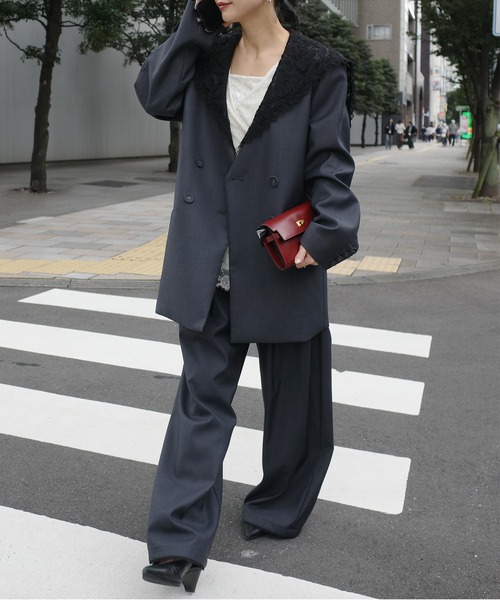 Ameri(アメリ)の「PETIT LACE VOLUME PANTS(その他パンツ・レディース・マルチ/ベージュ/グレー・SMALL/X-SMALL/MEDIUM)」の22枚目の写真