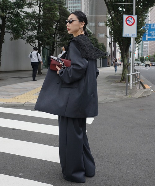 Ameri(アメリ)の「PETIT LACE VOLUME PANTS(その他パンツ・レディース・マルチ/ベージュ/グレー・SMALL/X-SMALL/MEDIUM)」の20枚目の写真