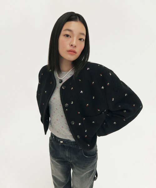 grove（グローブ）の「ピネアジャケット_IVORY（その他アウター・レディース・その他・FREE）」の2枚目の写真