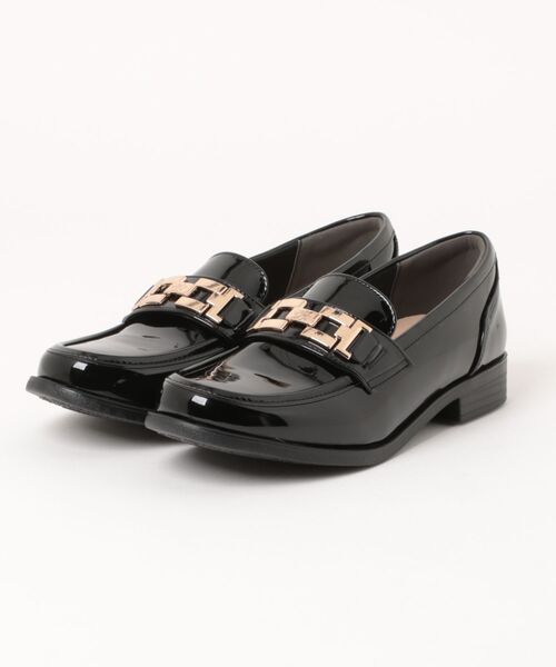 Bridget Birkin(ブリジットバーキン)の「【Bridget Birkin】<晴雨兼用>イニシャルバックルローファー(561656)(ローファー・レディース・ダークブラウン/ブラック・22.5/23.5/23/24/24.5)」の2枚目の写真