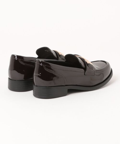 Bridget Birkin(ブリジットバーキン)の「【Bridget Birkin】<晴雨兼用>イニシャルバックルローファー(561656)(ローファー・レディース・ダークブラウン/ブラック・22.5/23.5/23/24/24.5)」の4枚目の写真