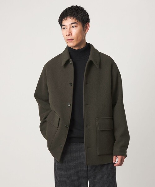 green label relaxing(グリーンレーベルリラクシング)の「SENTDALE WOOL カバーオール(カバーオール・メンズ・ブラック/ダークブラウン/オリーブ/その他1・S/M/L/XL)」の3枚目の写真