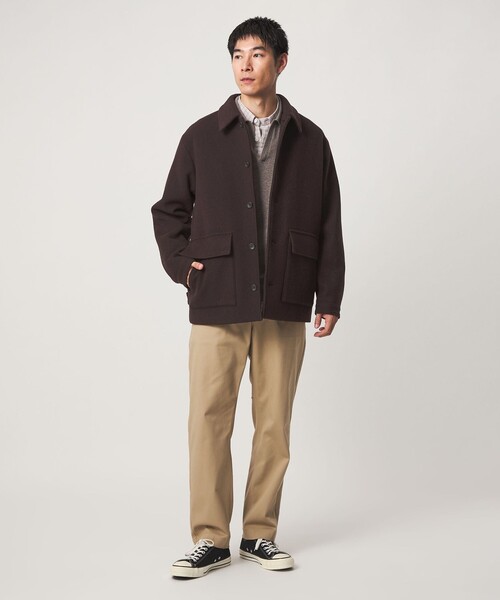 green label relaxing(グリーンレーベルリラクシング)の「SENTDALE WOOL カバーオール(カバーオール・メンズ・ブラック/ダークブラウン/オリーブ/その他1・S/M/L/XL)」の5枚目の写真