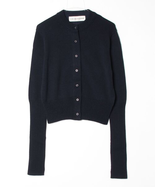 THE SHINZONE（ザ　シンゾーン）の「LONG RIB CARDIGAN 23AMSNI05（ニット/セーター・レディース・ブルー/オフホワイト/ネイビー・FREE）」の3枚目の写真