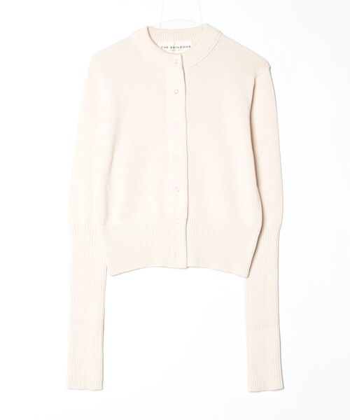 THE SHINZONE（ザ　シンゾーン）の「LONG RIB CARDIGAN 23AMSNI05（ニット/セーター・レディース・ブルー/オフホワイト/ネイビー・FREE）」の2枚目の写真