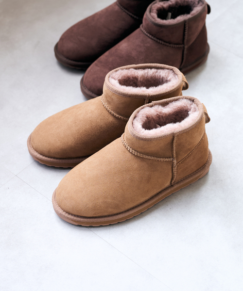 U by SPICK&SPAN(ユーバイスピックアンドスパン)の「《 》EMU Australia/エミュー オーストラリア STINGER MICRO(ブーツ・レディース・ブラウン/キャメル・23cm/25cm/24cm)」の2枚目の写真