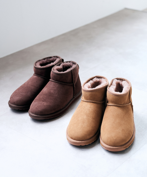 U by SPICK&SPAN(ユーバイスピックアンドスパン)の「《 》EMU Australia/エミュー オーストラリア STINGER MICRO(ブーツ・レディース・ブラウン/キャメル・23cm/25cm/24cm)」の3枚目の写真