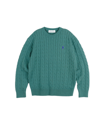 Heavyweight Cable Crew Neck Knit [J.GREEN]_COOSKT040J.GREEN