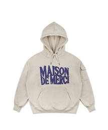 UNISEX カーゴポケット DISPLACE ロゴフーディ オートミール(FCE1TS102M)