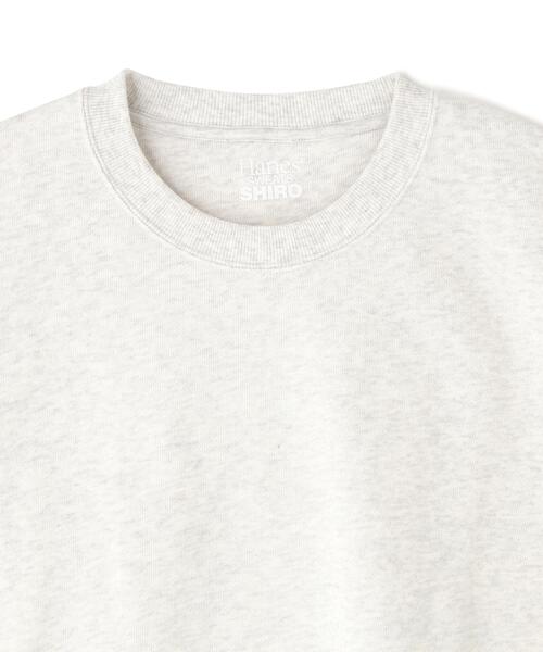 HANES(ヘインズ)の「Hanes/ヘインズ/SWEEAT SHIRO クルーネック(スウェット・メンズ・ホワイト・M/L/XL)」の3枚目の写真