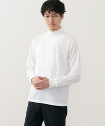 デニスラ 長袖モックネック Tシャツ【吸水速乾/抗菌防臭/ビジネス】