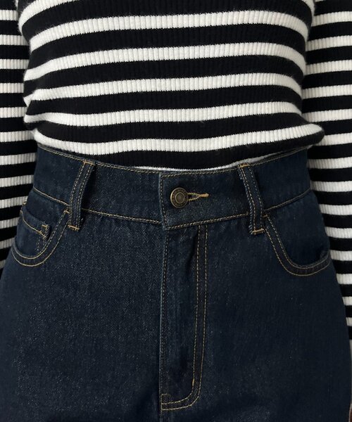prose verse(プロズヴェール)の「【セットアップ着用可能】ルーズフレアデニム(デニムパンツ・レディース・インディゴブルー・PL/PM/LARGE/MEDIUM)」の16枚目の写真