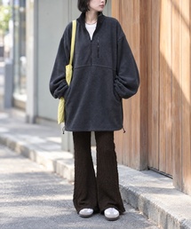 MONO-MART（モノマート）の「フリース アノラック ドローコード オーバーサイズ チュニック（チュニック）」