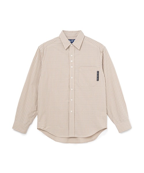 BOTT(ボット)の「BoTT / ボット BOTTERFLY CHECK SHIRT(シャツ/ブラウス・メンズ・ホワイト系その他/グリーン・MEDIUM/SMALL)」の1枚目の写真