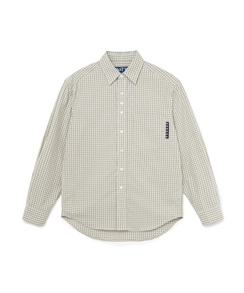BOTT(ボット)の「BoTT / ボット BOTTERFLY CHECK SHIRT(シャツ/ブラウス・メンズ・ホワイト系その他/グリーン・MEDIUM/SMALL)」の2枚目の写真