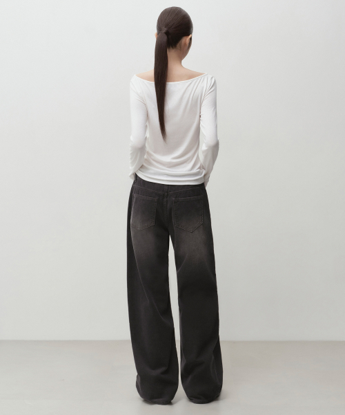 MUSINSA STANDARD WOMAN（ムシンサスタンダードウーマン）の「ウィメンズフェイディッド11Wコーデュロイワイドパンツ[グレー]（その他パンツ・レディース・その他・30/29/28/27/26/25/24）」の6枚目の写真