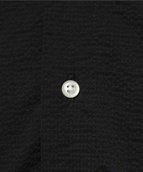 SENSE OF PLACE by URBAN RESEARCH（センスオブプレイスバイアーバンリサーチ）の「A ストレッチシアサッカーシャツ(5分（シャツ/ブラウス・メンズ・グレー/ネイビー・LARGE/MEDIUM）」の8枚目の写真