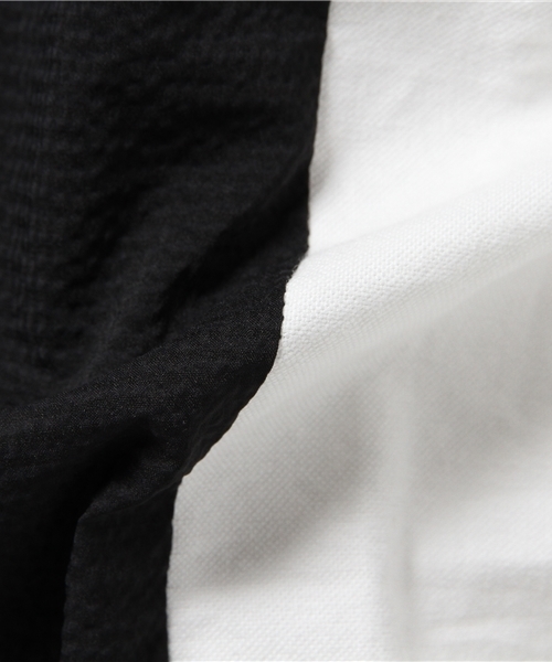 SENSE OF PLACE by URBAN RESEARCH（センスオブプレイスバイアーバンリサーチ）の「A ストレッチシアサッカーシャツ(5分（シャツ/ブラウス・メンズ・グレー/ネイビー・LARGE/MEDIUM）」の9枚目の写真