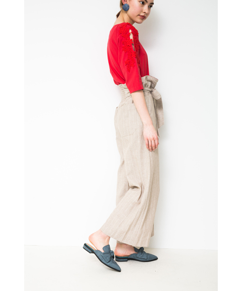TEVALT(ヴァレット)の「<Titilate valet> ストライプ ウエストタックパンツ(その他パンツ・レディース・ベージュ/ホワイト/ホワイト系その他・38)」の17枚目の写真