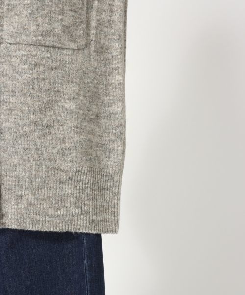 GLOBAL WORK（グローバルワーク）の「7ゲージウールコンロングカーディガン長袖/719922（カーディガン/ボレロ・レディース・アイボリー/ブラック/ピンク/グレー/カーキ・LARGE/MEDIUM）」の14枚目の写真